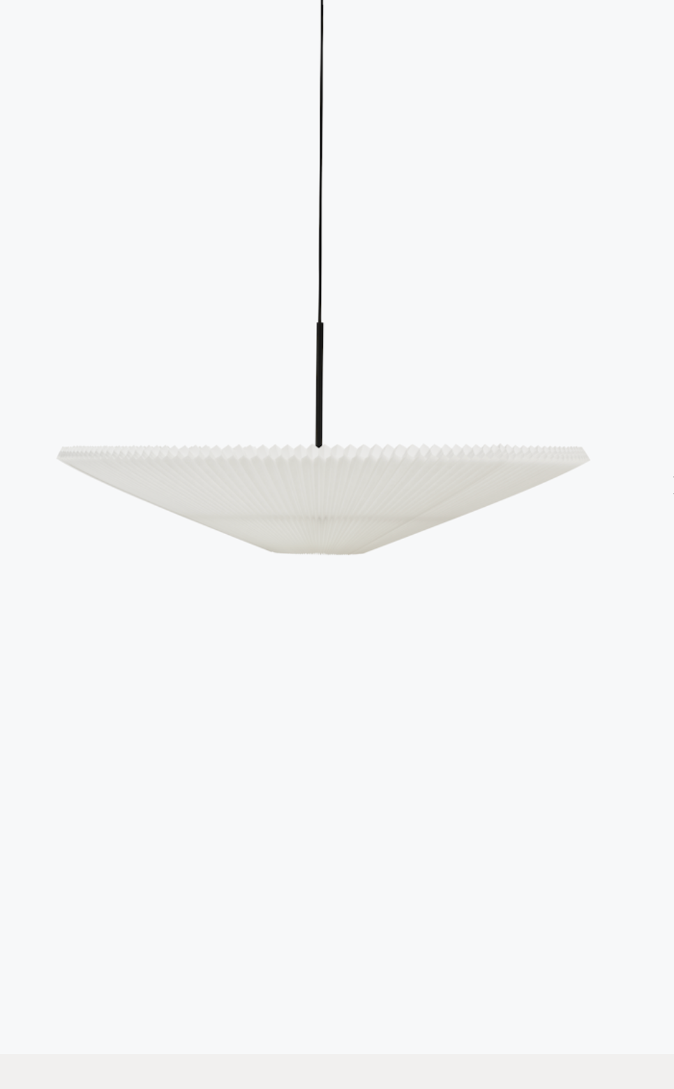 Nebra Pendant Lamp Small White PES Textile