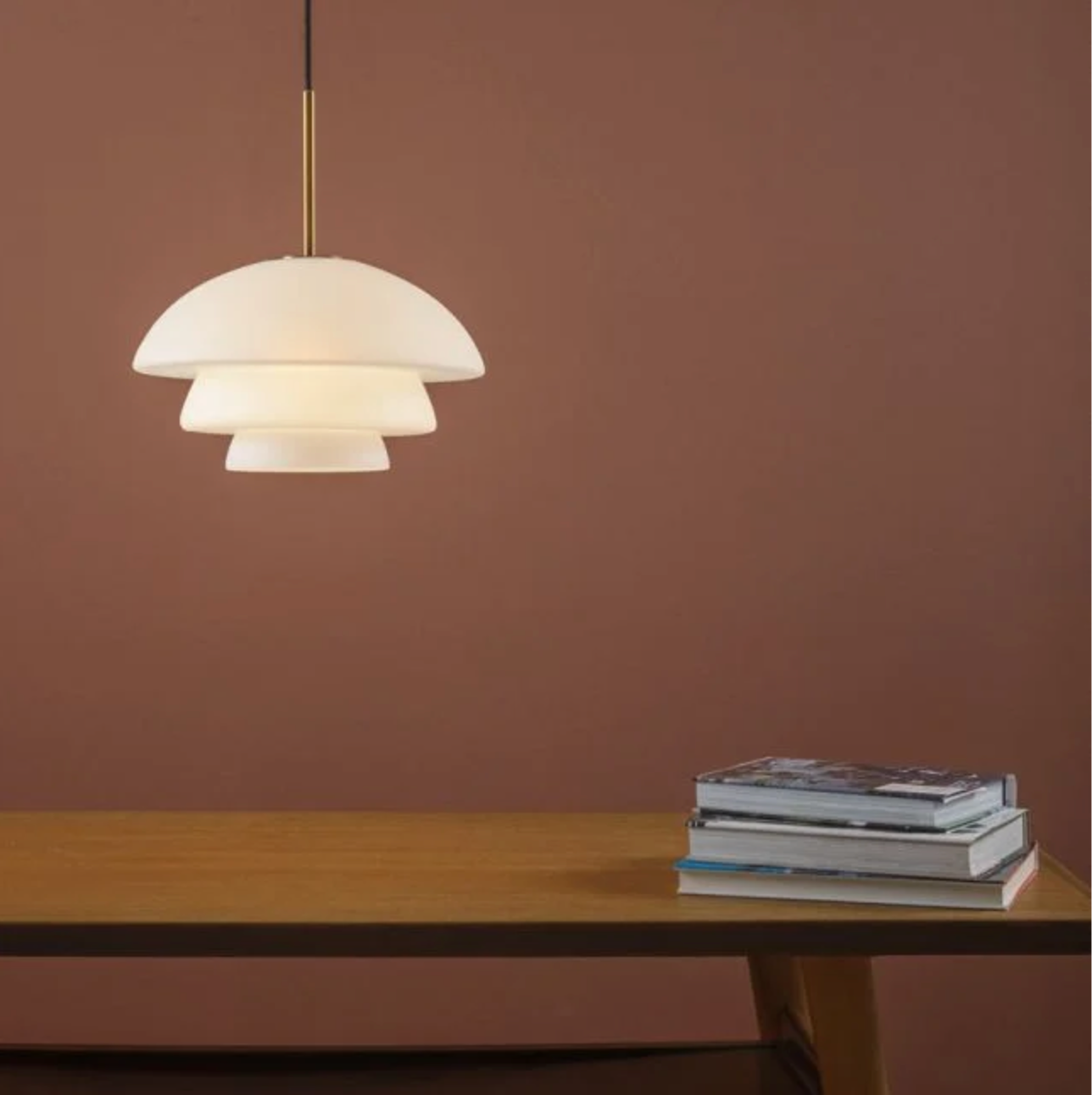 Taklampe 4006 small Matt kakao