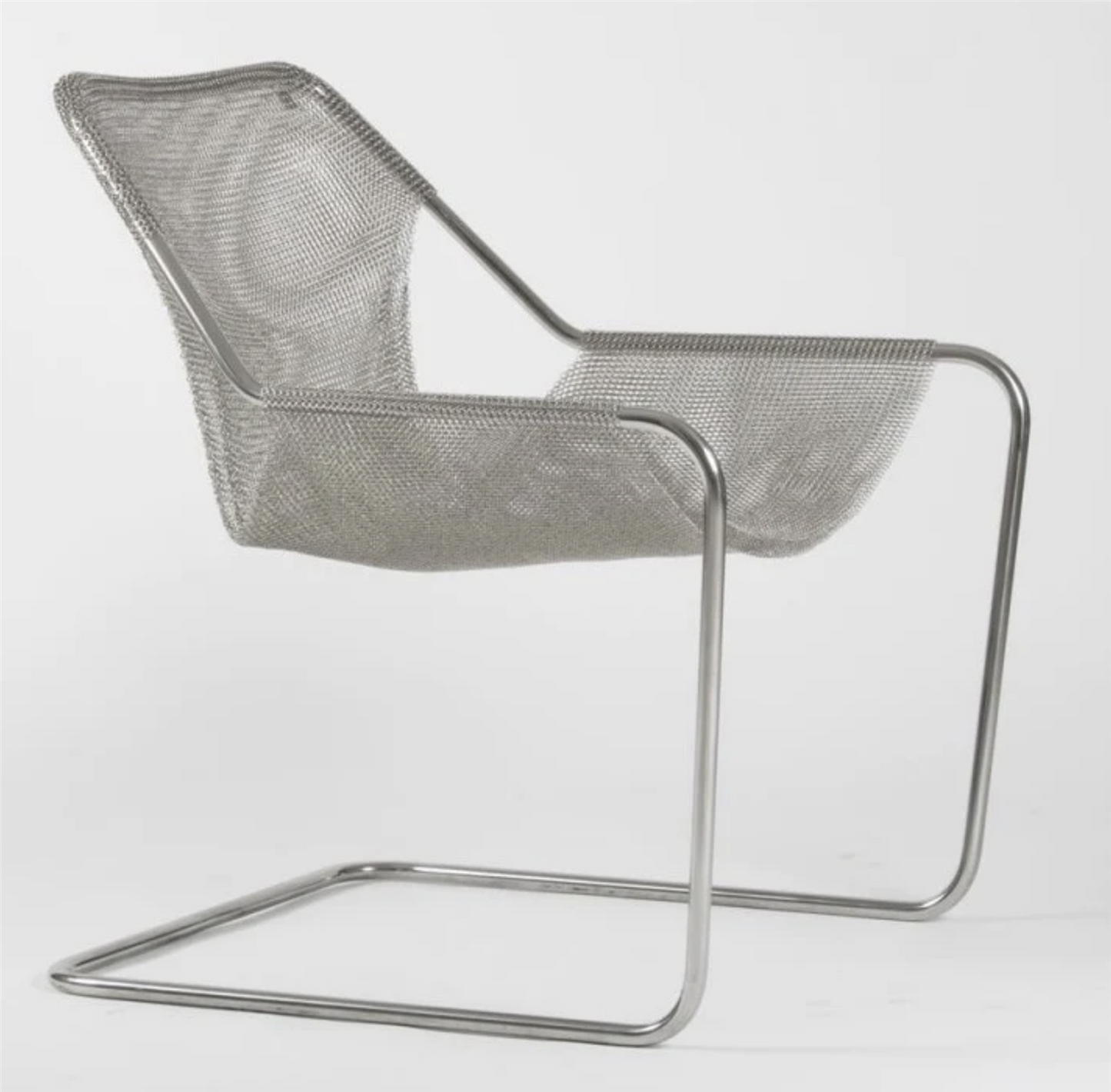 Paulistano armchair stainless steel mesh