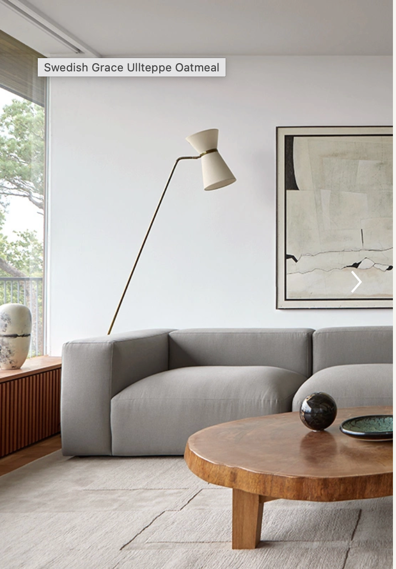 Swedish Grace ullteppe oatmeal 180x270cm