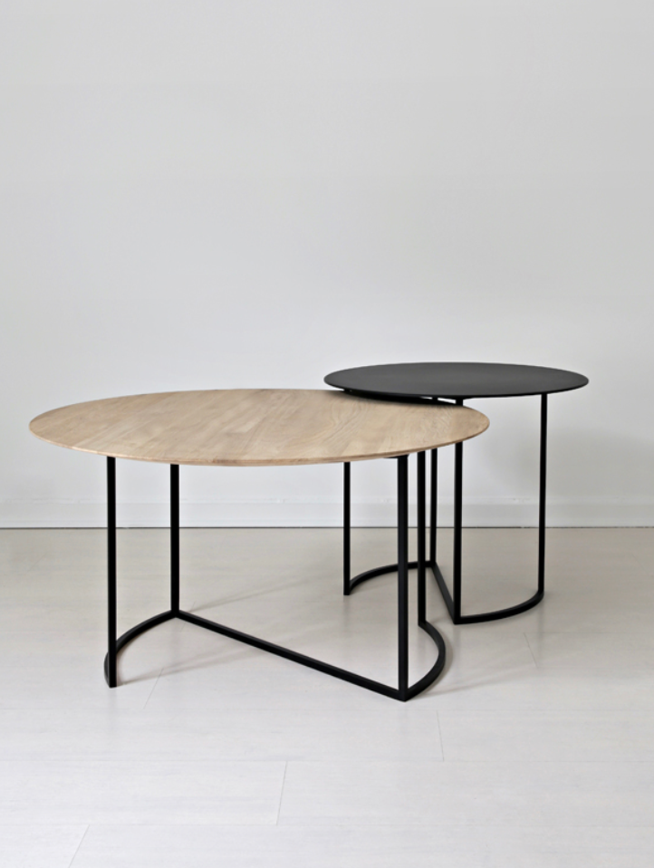 Ljå bordet hvitoljet eik 55cm