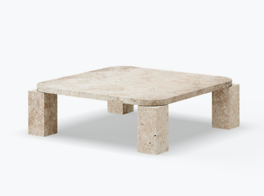 Atlas Coffee Table - Travertine (82 x 82 cm)