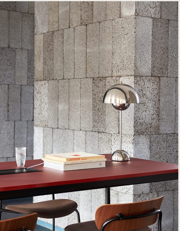 Flowerpot  VP3 chrome-plated