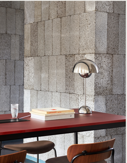 Flowerpot  VP3 chrome-plated