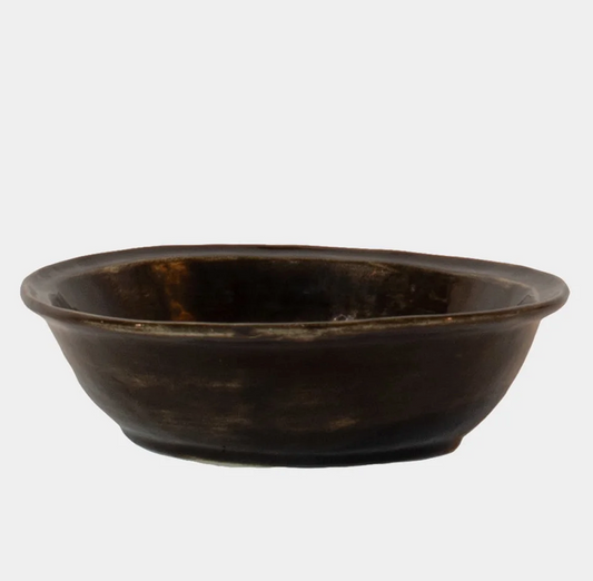 Yuki pastaskål glossy dark brown