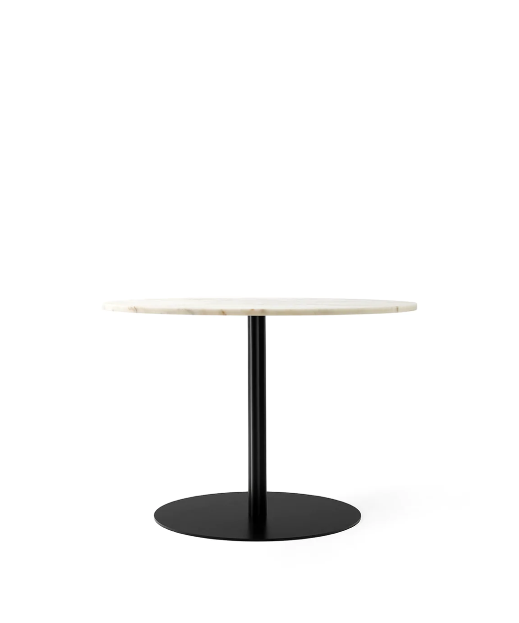 Harbour Column Dining Table / Circular / Black, Off White Marble / Ø150