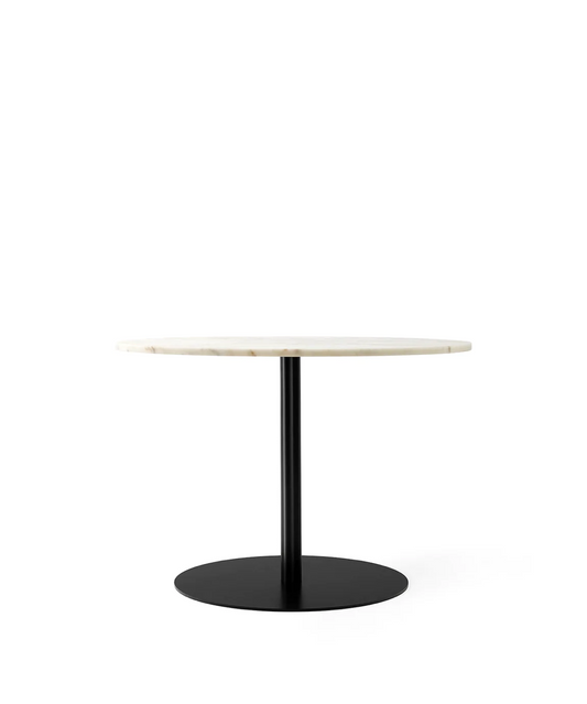 Harbour Column Dining Table / Circular / Black, Off White Marble / Ø150