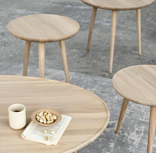 Accent sidebord L (60x55) - hvitolja eik