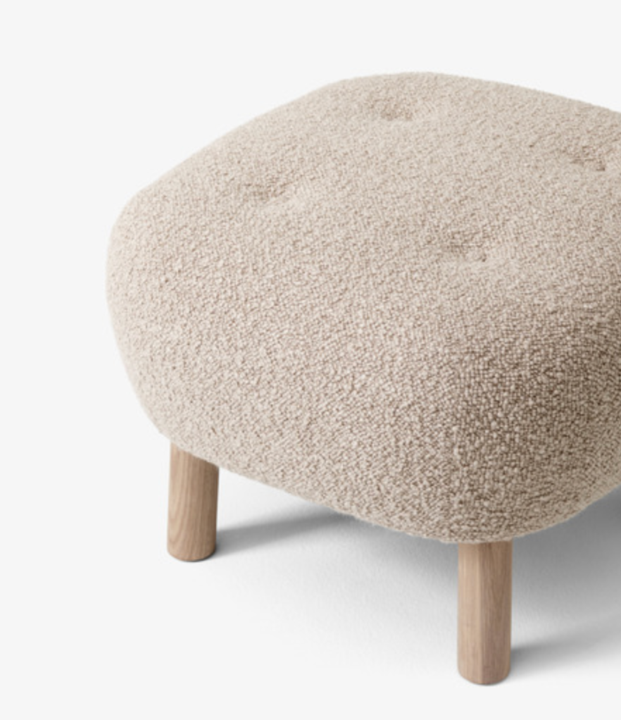 Pouf Little Petra ATD1 white oiled oak w/karakorum 003