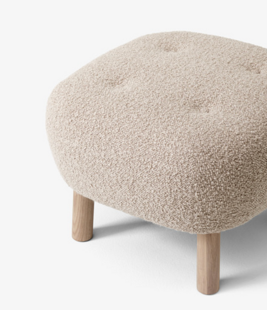 Pouf Little Petra ATD1 white oiled oak w/karakorum 003