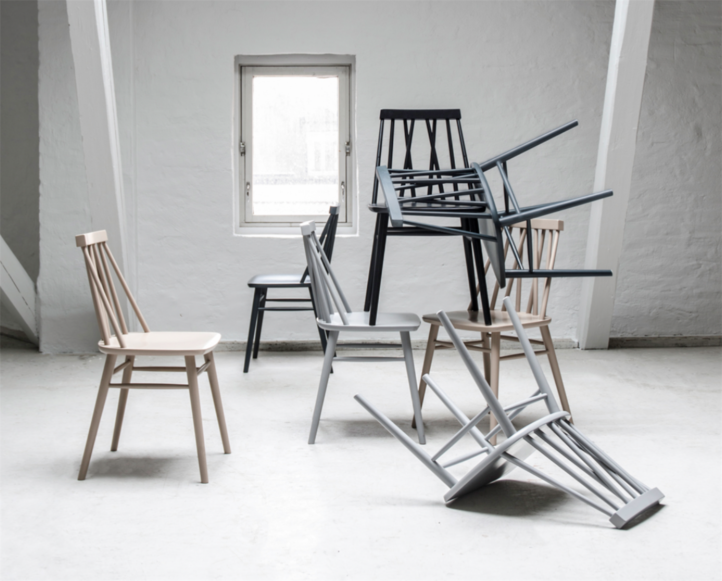 Non stol hvitoljet eik