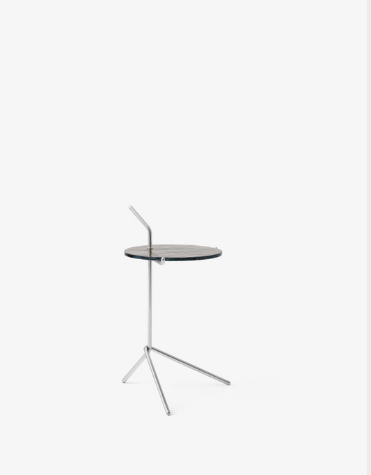 Halten SH9 Polished stainless steel & Smoked cast glass