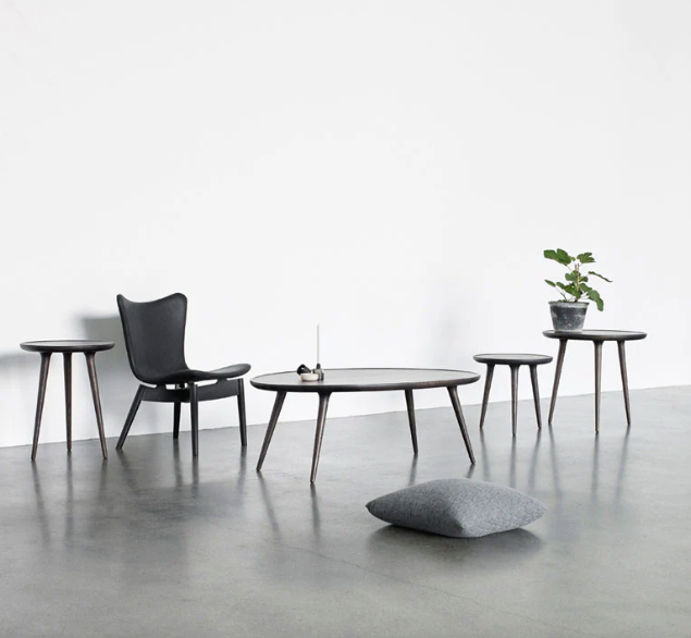 Accent sidebord XL (70x42) - sirkagrå eik