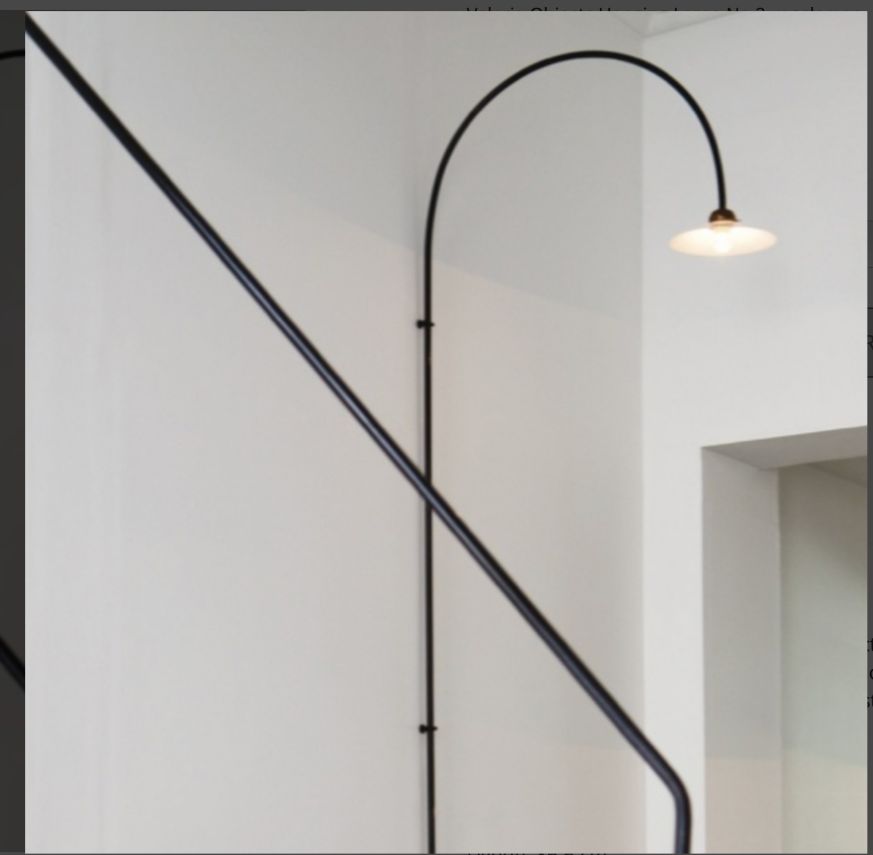 Hanging lamp No 02 / vegglampe sort