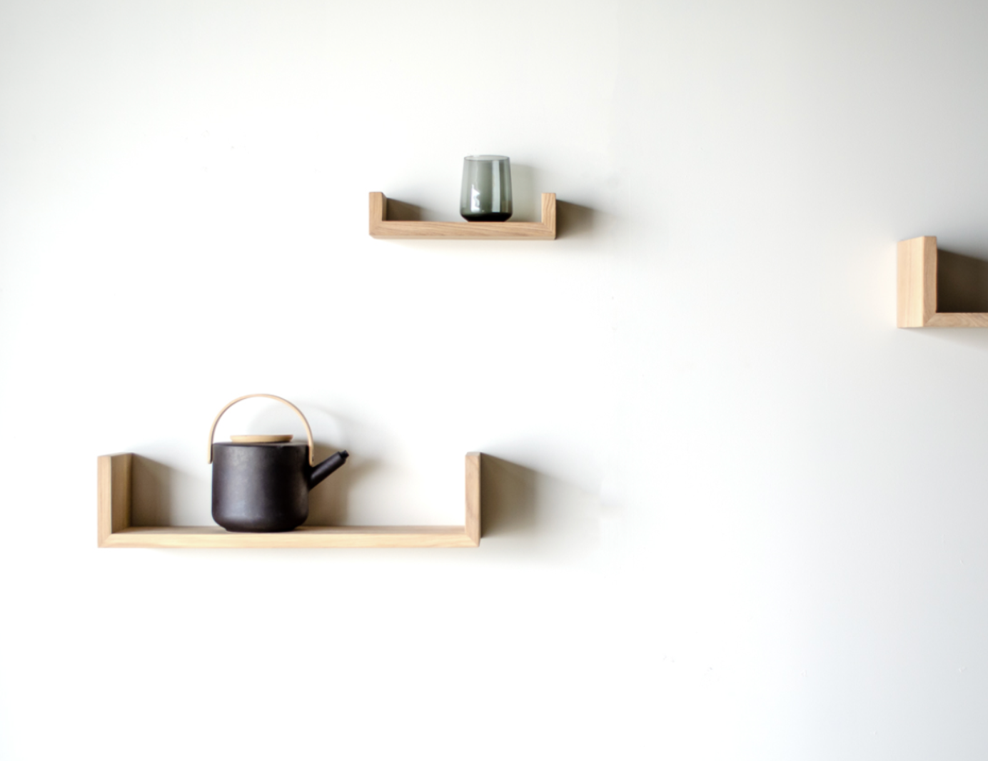 Gren hylle 120 cm eik white oiled