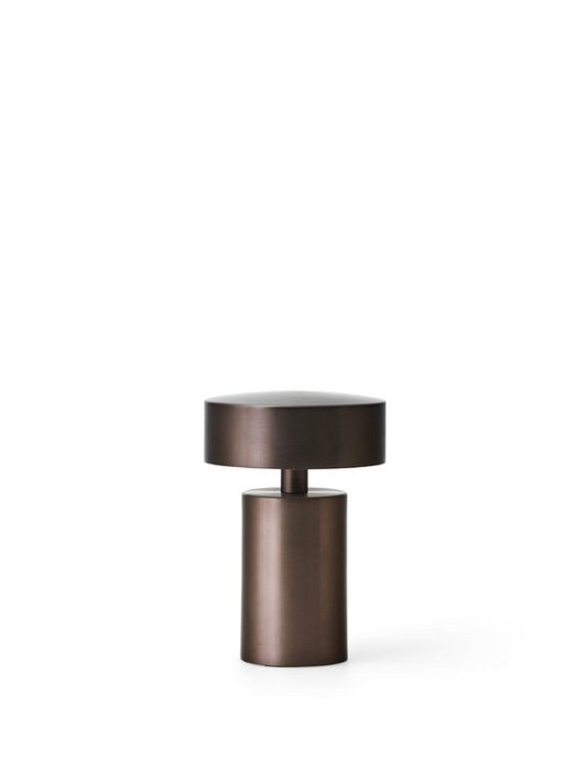 Column Table Lamp, Portable - Bronze