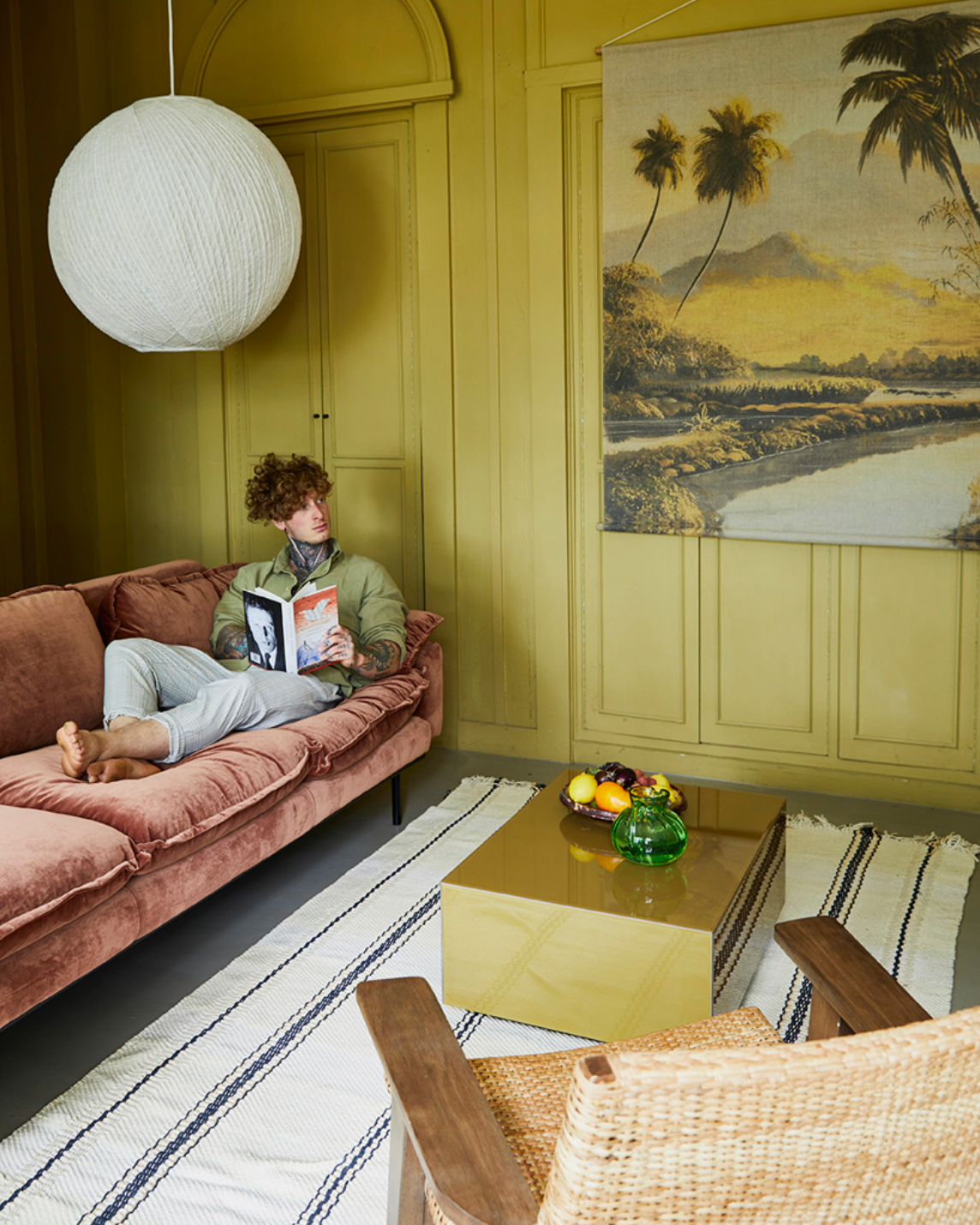 handwoven rug stripes 150x240cm