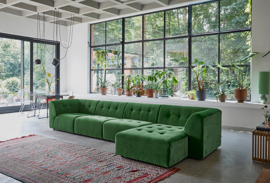 Vint modulsofa, right divan