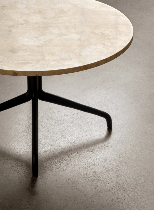 Harbour Column Dining Table / Star Base / Black, Kunis Breccia Stone / Ø80