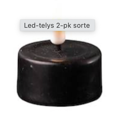 telys 2pk led sort