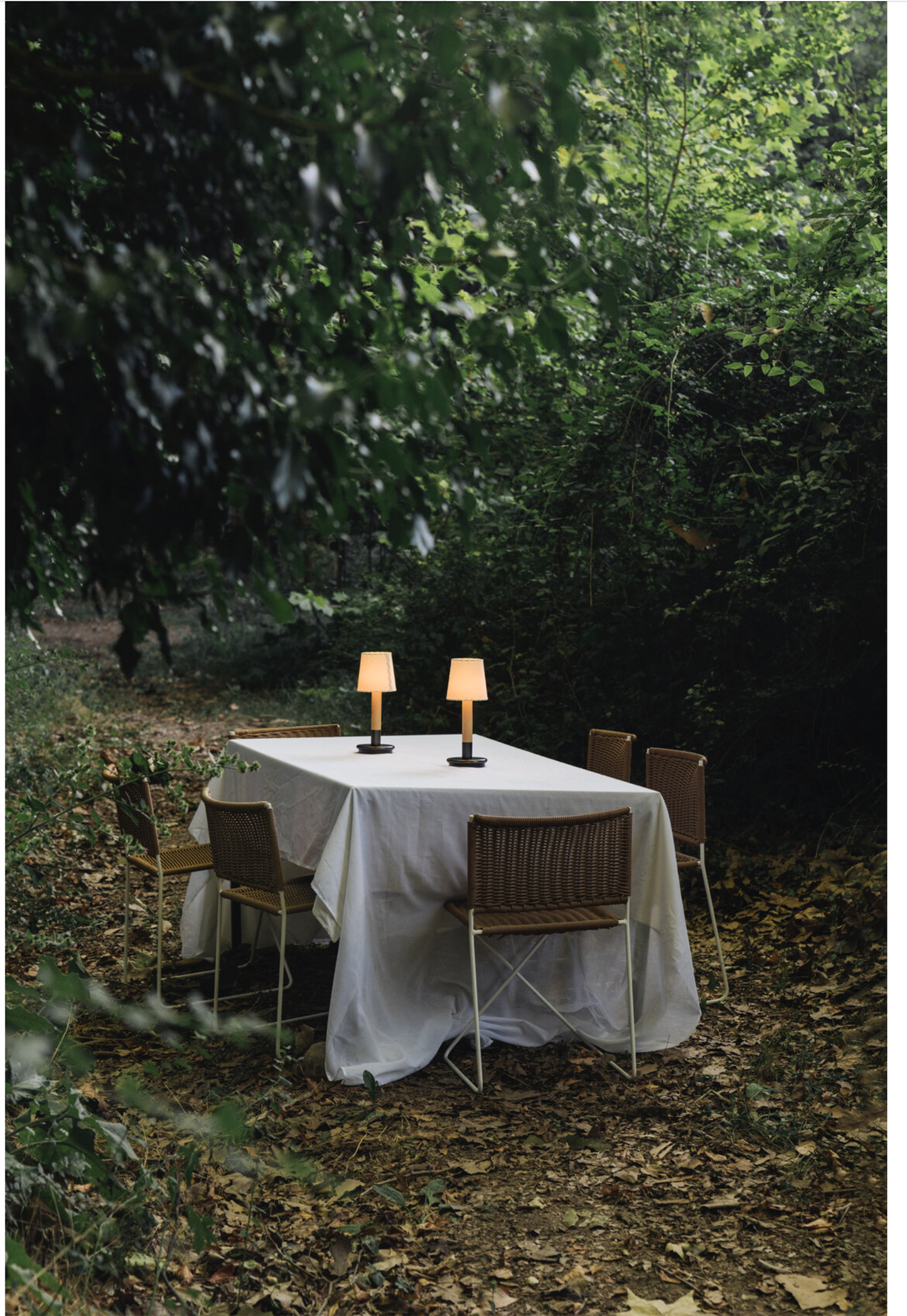 Básica Mínima Batería Stitched beige parchment