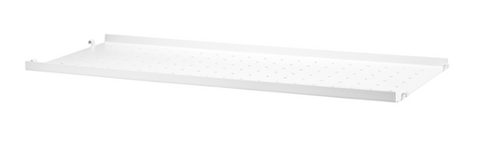 metal shelf low edge white 78x30