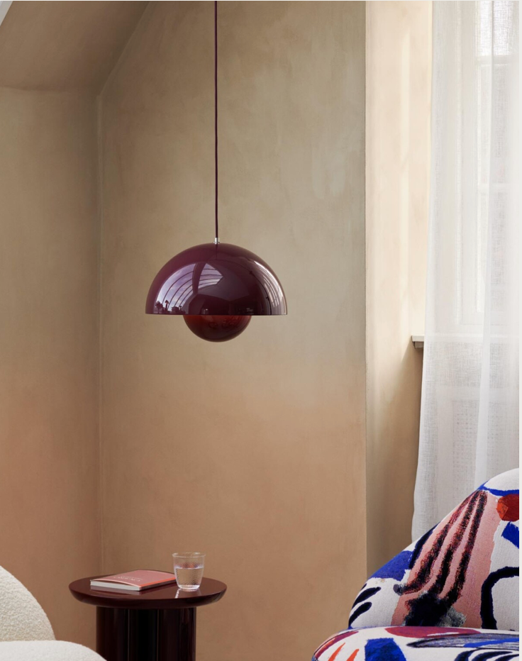 Flowerpot VP1 dark plum