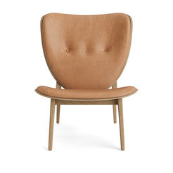 Elephant chair natural oak/vintage leather camel