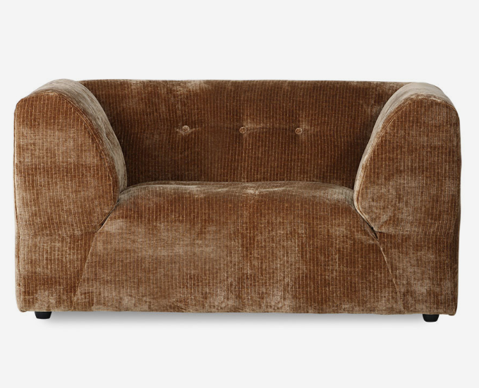 Vint modulsofa, element loveseat