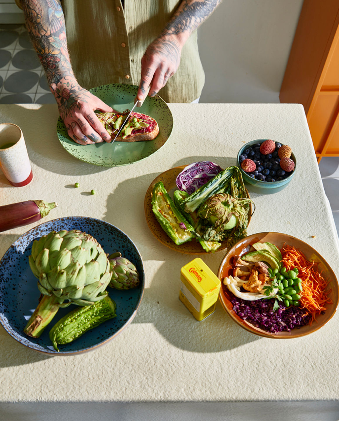 70S CERAMICS: SALAD BOWL, PEAT