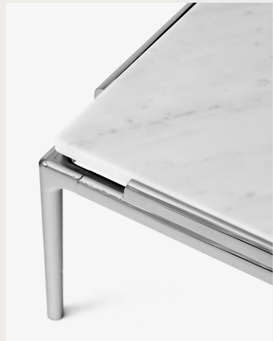 Sett LN11 Dark Chrome Frame & Bianco Carrera Marble