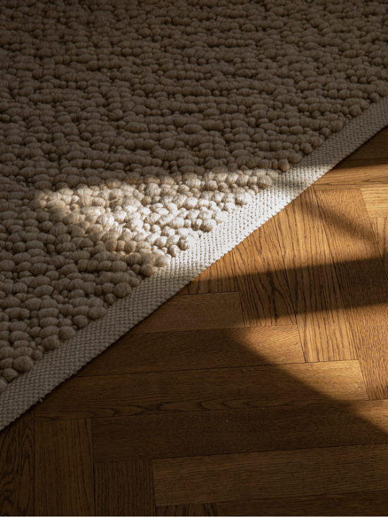 Gravel rug Ivory 170x240cm