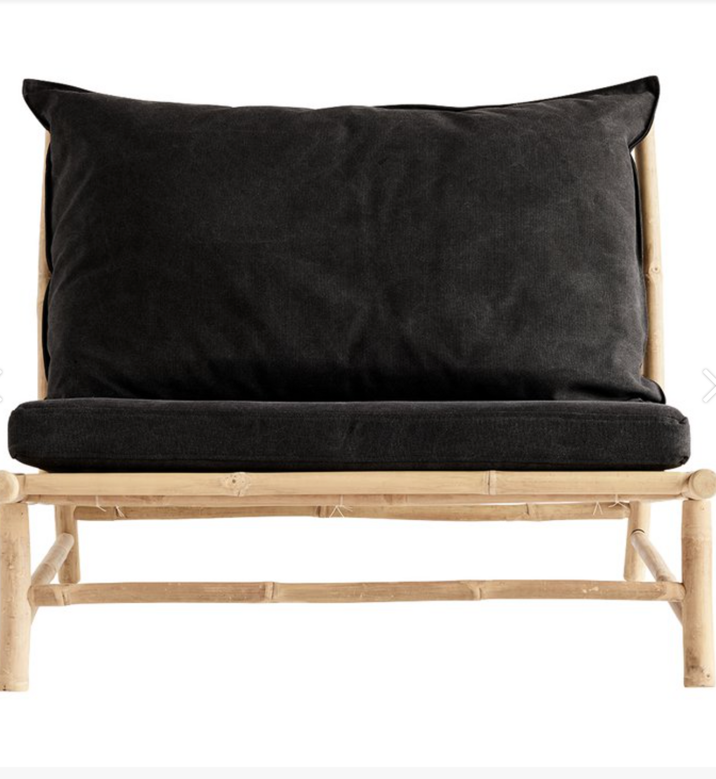 Bambus loungestol wide(2 stk.) inkl. pute