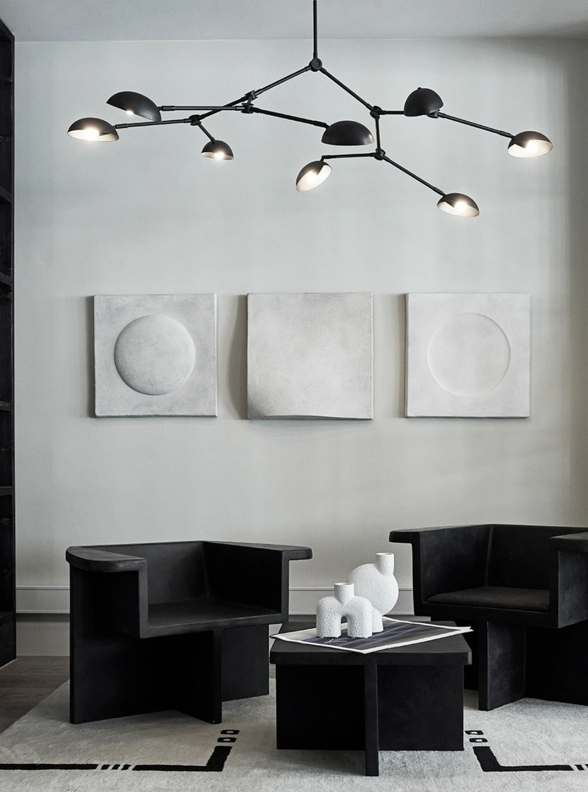 Drop chandelier bronze