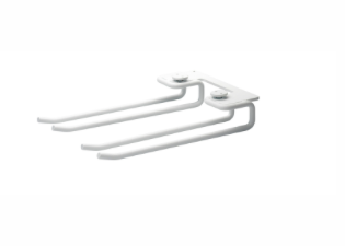 hanger rack 2 pk 30cm white