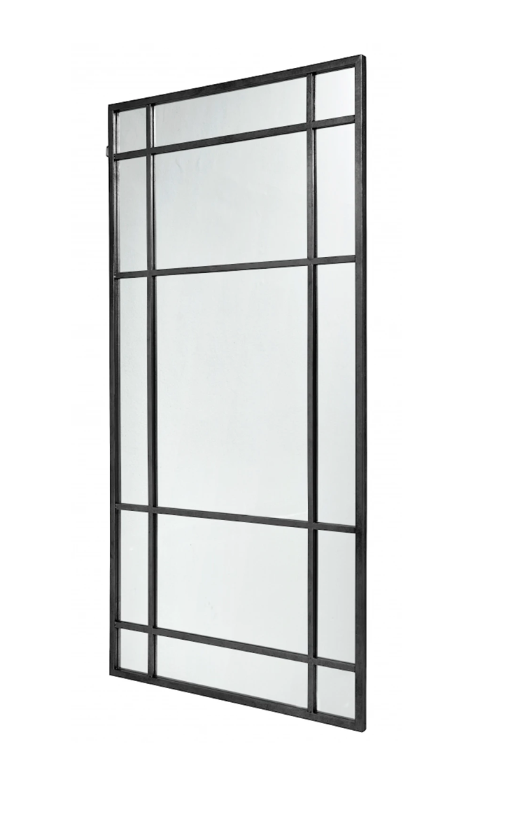 SPIRIT iron wall speil 204x102cm sort Nordal