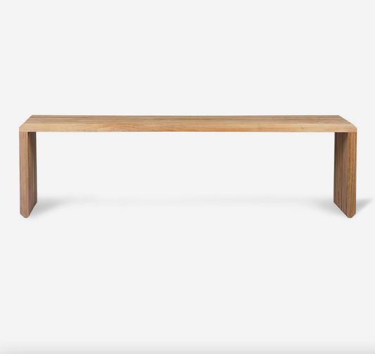 Slatted bench teak L