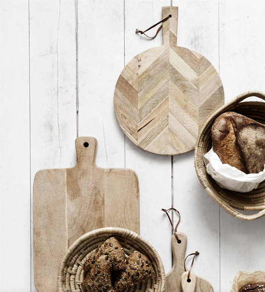 chopping board fiskebein Ø32cm