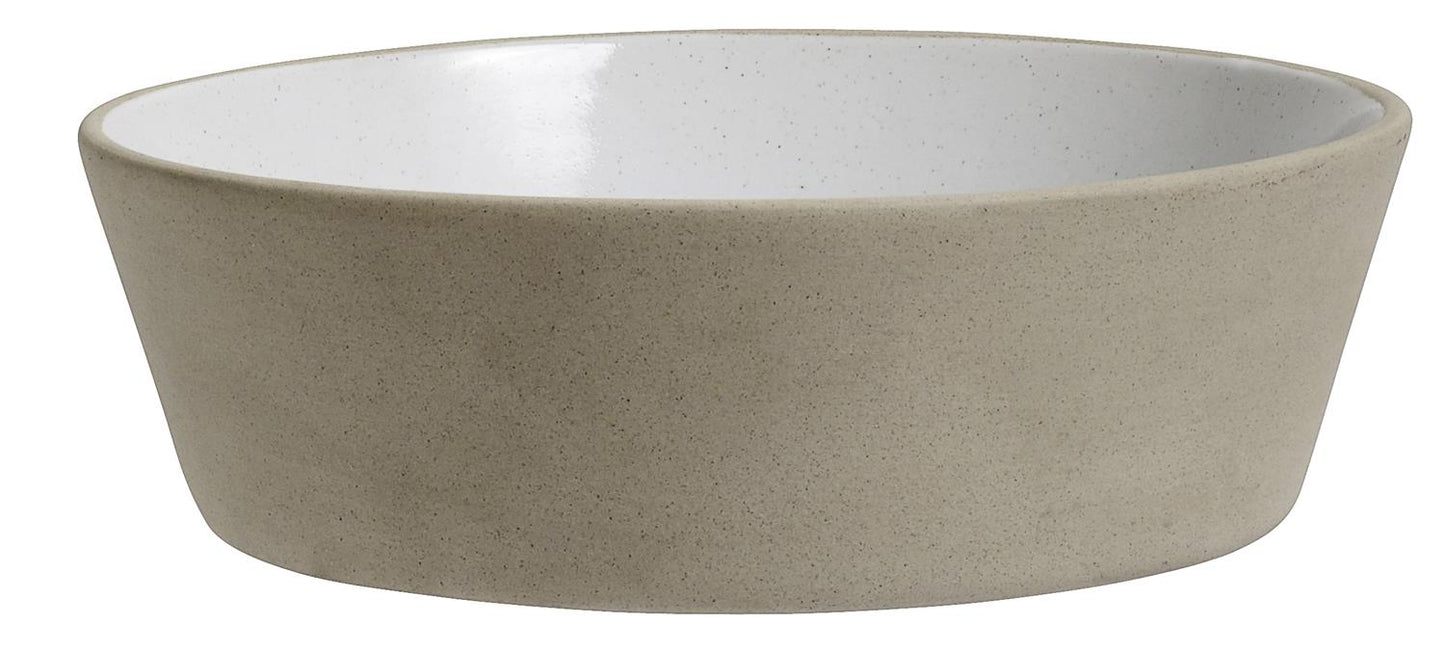 stoneware skål stor beige