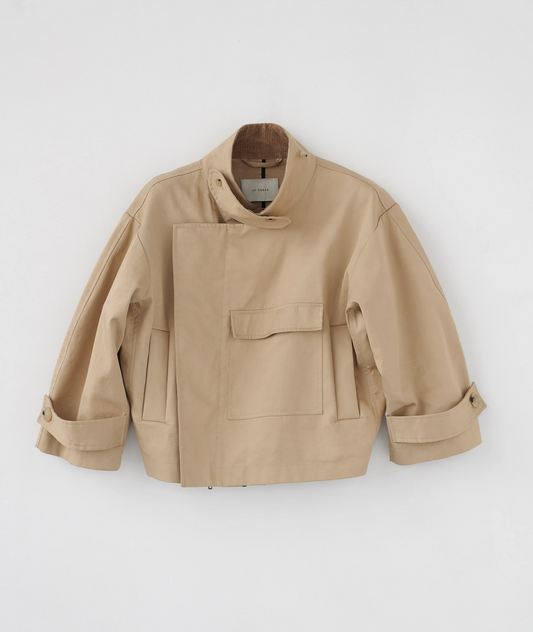 Water resistant jacket beige size 2