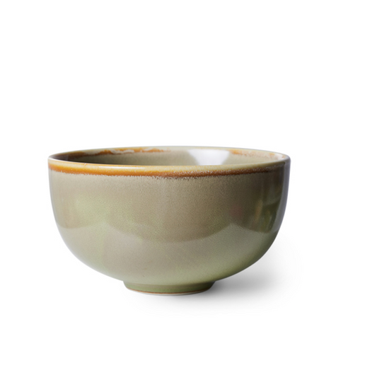 CHEF CERAMICS: BOWL, MOSS GREEN