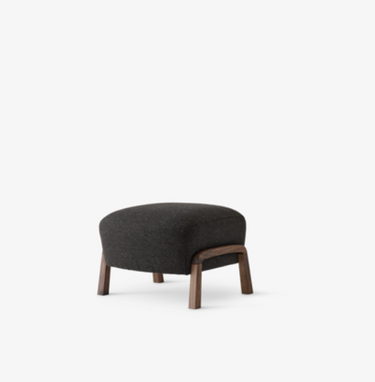 Wulff Pouf ATD3 oiled walnut w. Hallingdal 376