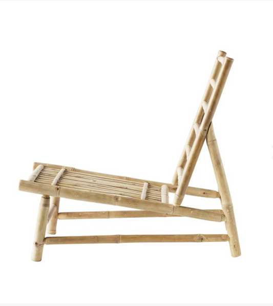 Bambus loungestol wide(2 stk.) inkl. pute