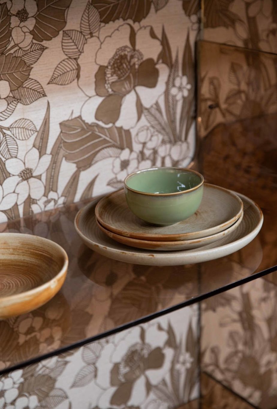 CHEF CERAMICS: BOWL, MOSS GREEN