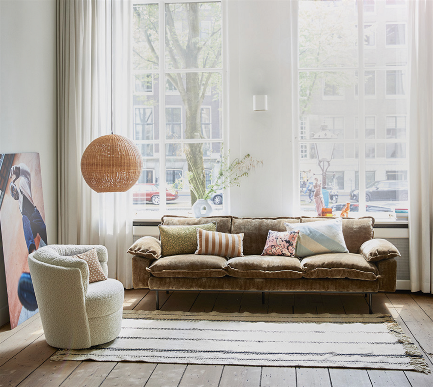 Retro sofa, 2-seats flere farger