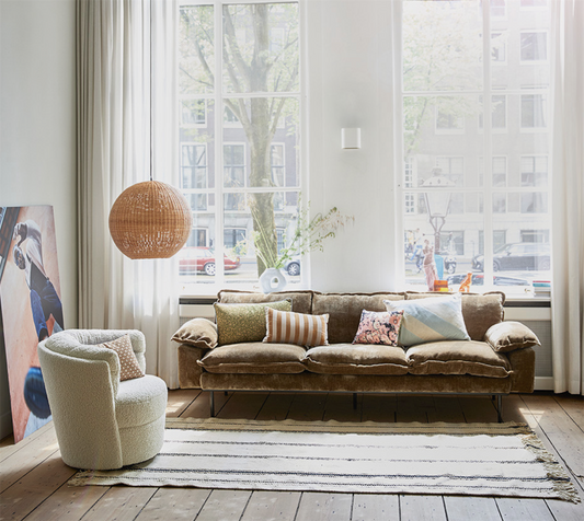 Retro sofa, 2-seats flere farger