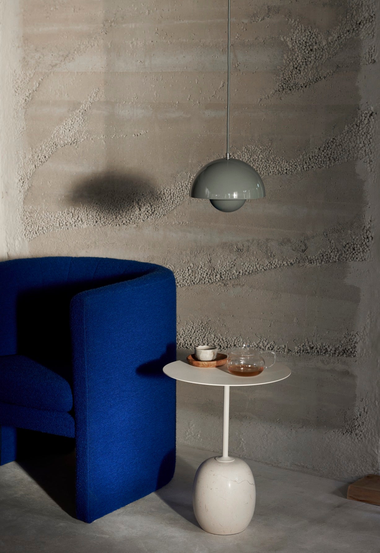 Flowerpot VP1 stone blue