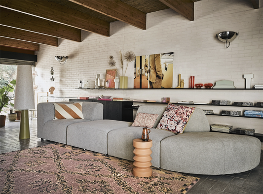 hand knotted woolen berber rug 180x280cm terra/orange