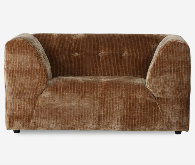 Vint modulsofa, element loveseat