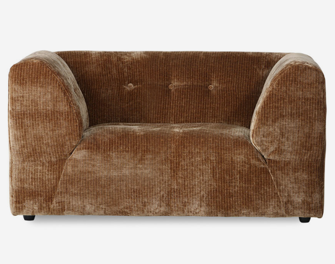 Vint modulsofa, element loveseat